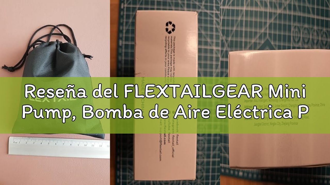 Reseña del FLEXTAILGEAR Mini Pump, Bomba de Aire Eléctrica Portátil, Bomba de Camping, Inflado/Desin