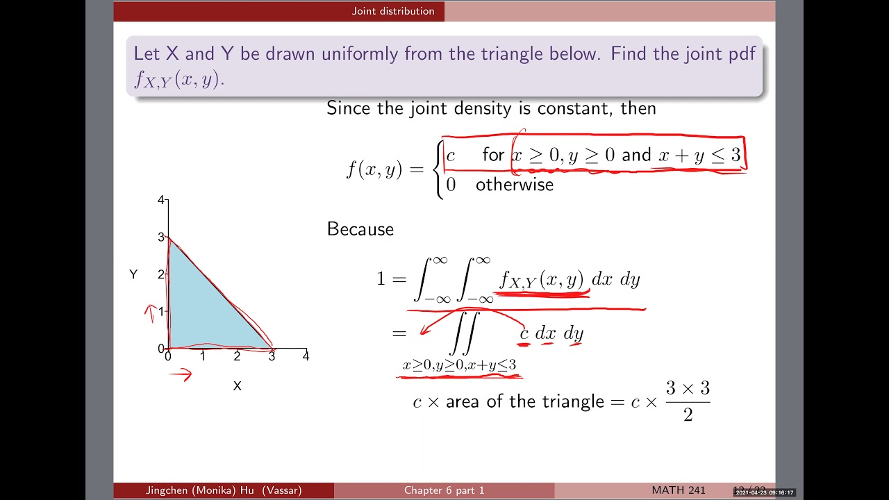 [Chapter 6] #4 Joint distribution of two continuous random variables
