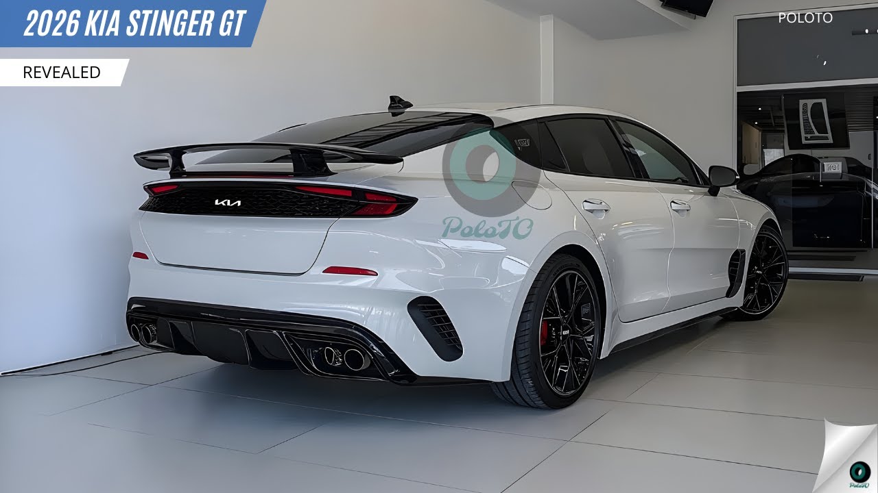 Новый 2026 Kia Stinger GT раскрыл - седан появляется со спортивным и роскошным чувством!