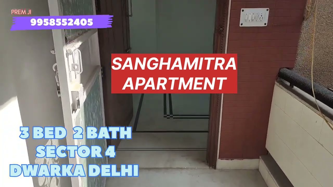 SALE SEC 4 SANGHMITRA APT 3 BED 2 BATH DWARKA DELHI 