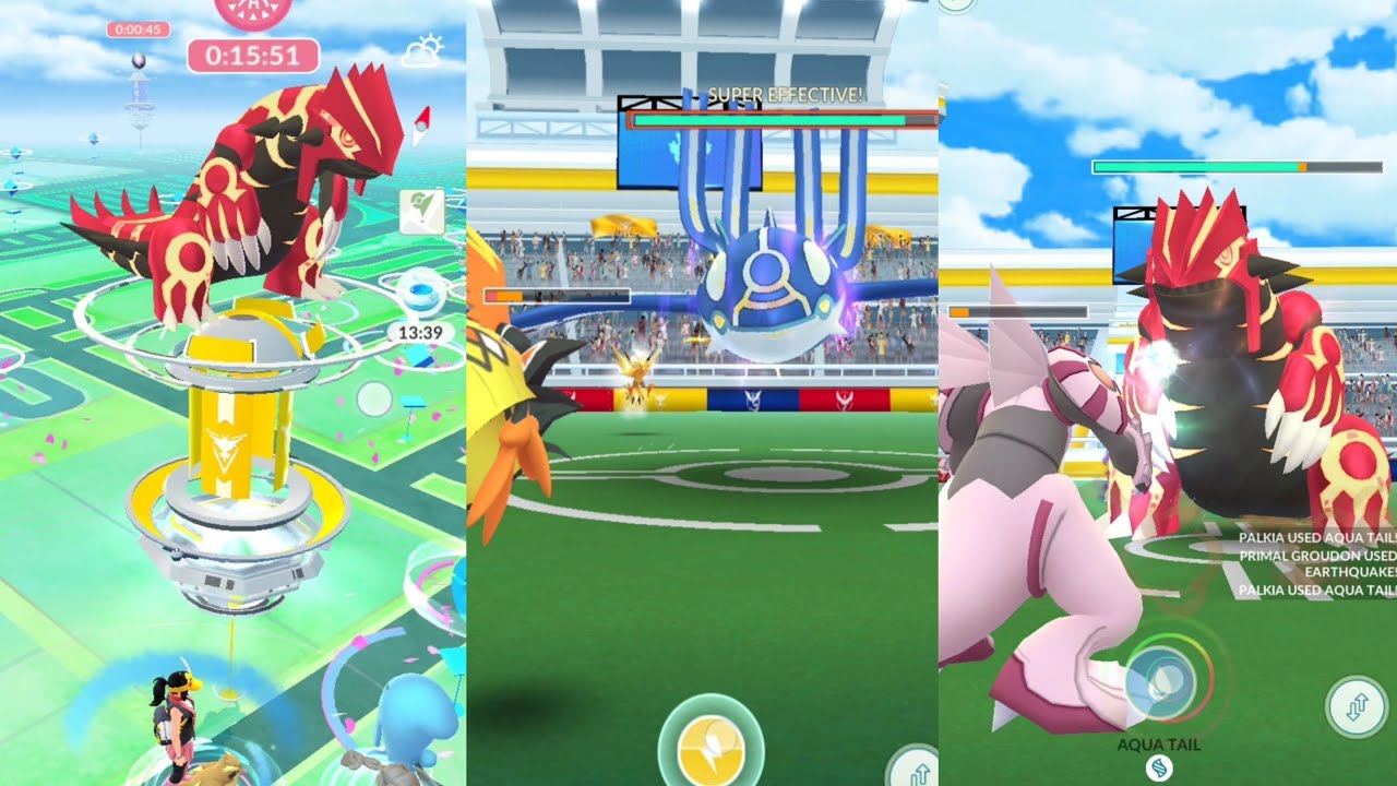 Live Las Vegas Hoenn Tour In Pokemon Go | primal kyogre & groudon raid in pokemon go
