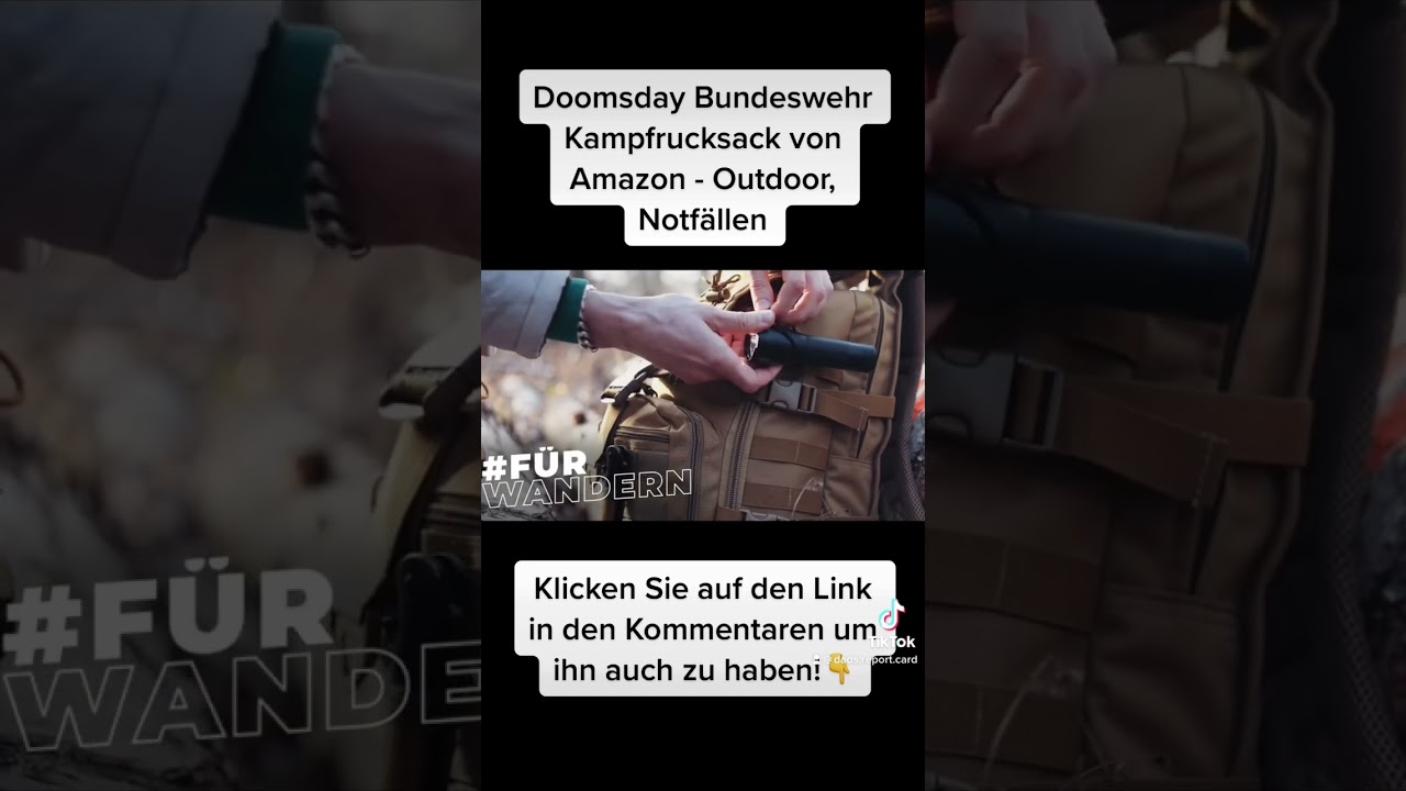 Doomsday Bundeswehr Kampfrucksack von Amazon, Outdoor, Notfälle - 