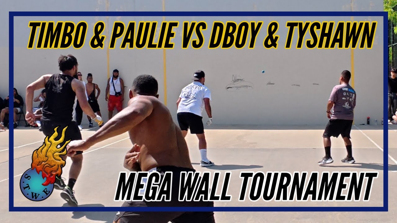 Тимбо и Поли против Тайшона и Дбоя — турнир по гандболу Mega Wall Championship Tournament