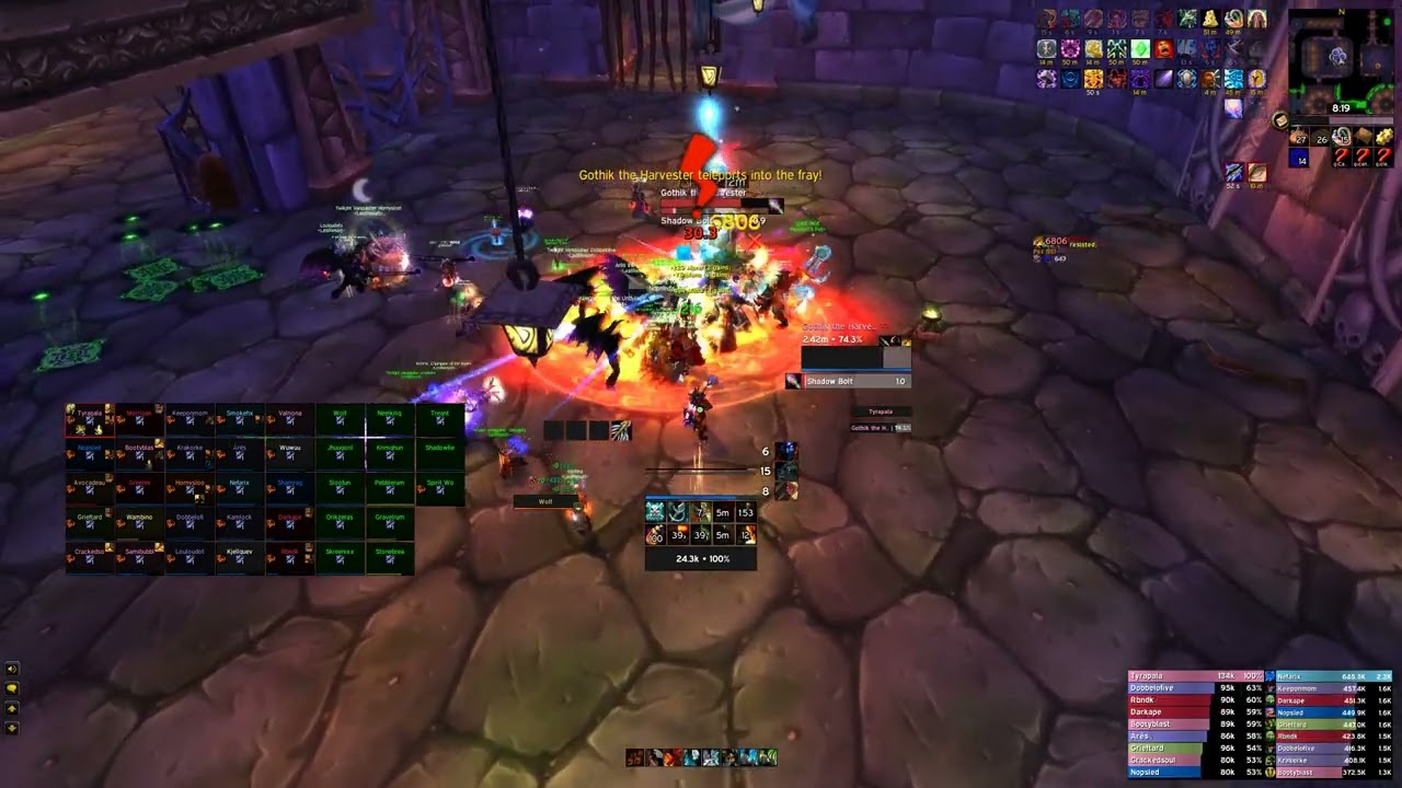 New UI - Last Resort WotLK - Hunter Survival POV - Naxxramas 25 Random split run