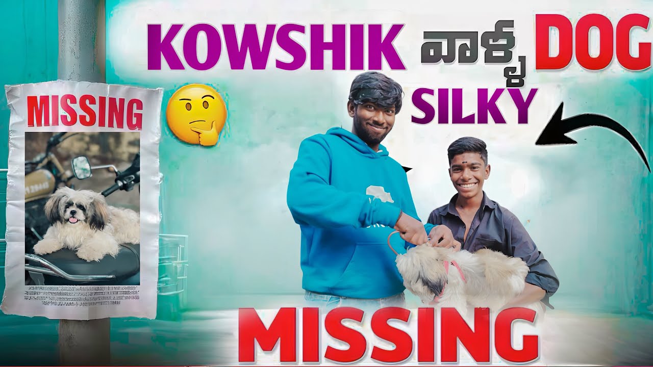 KOWSHIK VALA DOG SILKY MISSING 🐶🐾#youtubeshorts #shortsvideo 