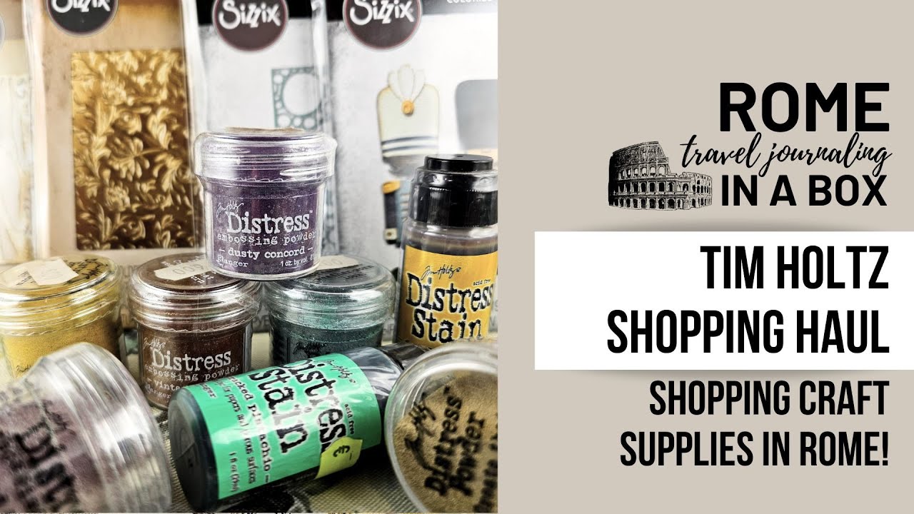 TIM HOLTZ SHOPPING HAUL ROME - SHOPPING CRAFT SUPPLIES - TRAVEL JOURNALING - ROME IN A BOX #4