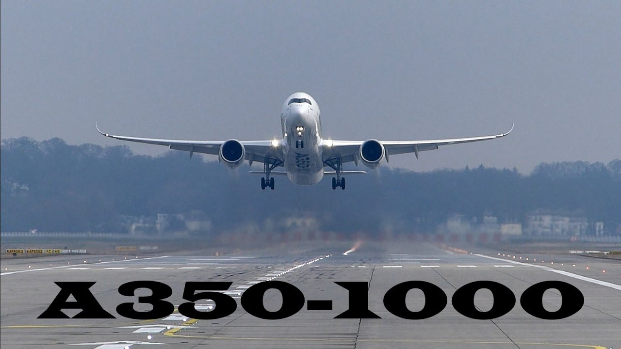 Awesome A35K Full HEAD ON Takeoff at Airbus Plant Hamburg