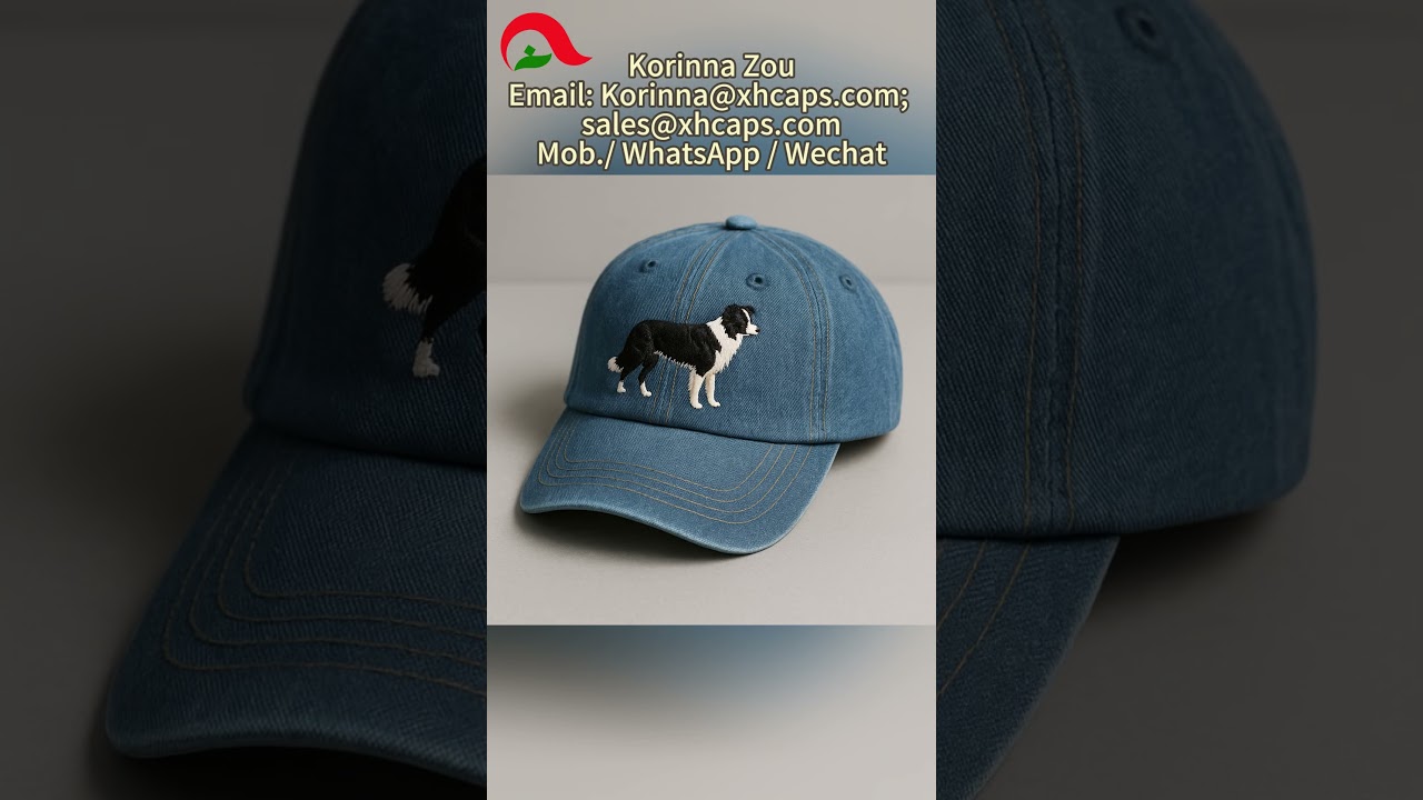Denim Baseball Cap ， #baseballcap #5panelhat #wholesalecaps #customhats #customheadwear #5panelcap