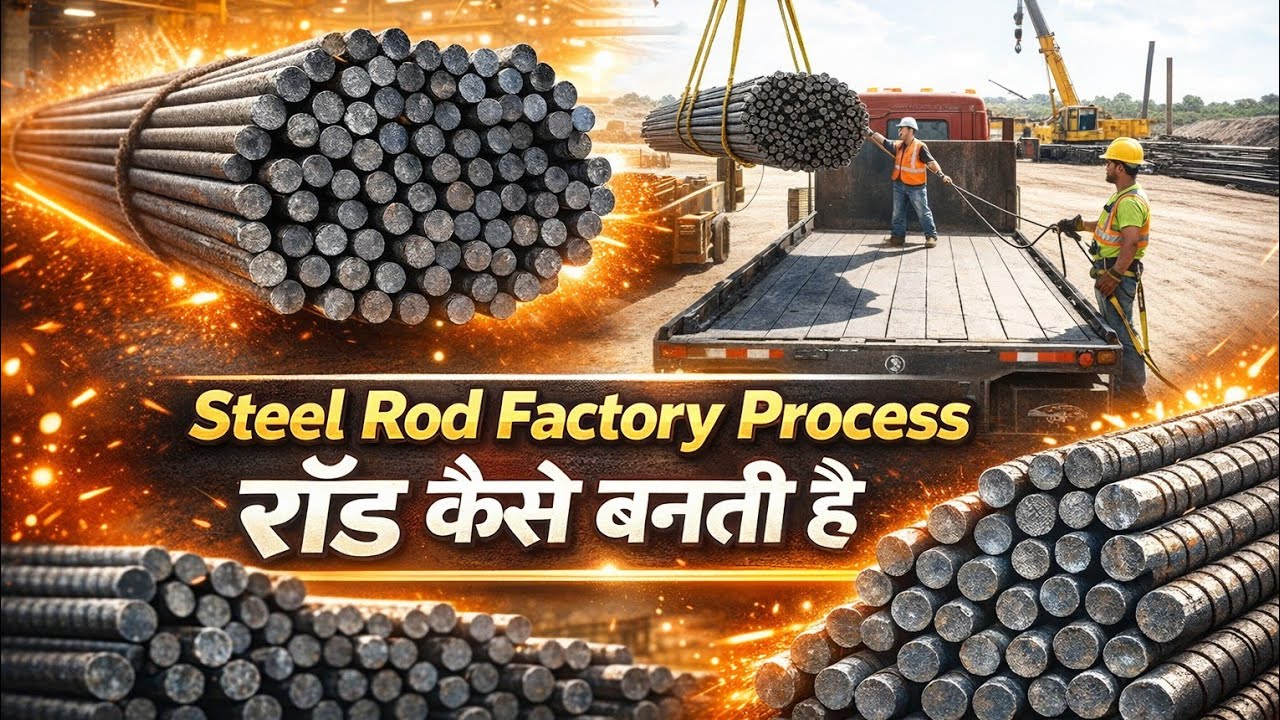 Steel Rod Factory Process | Rod Kaise Banti Hai | Sariya Making Process