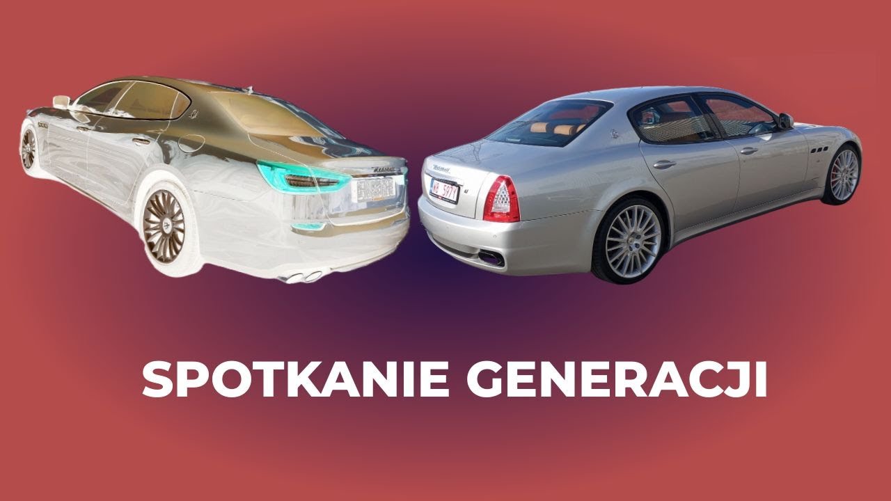 Ikona spotyka Nowoczesność. Nocna historia dw&oacute;ch generacji Maserati Quattroporte w Warszawie.