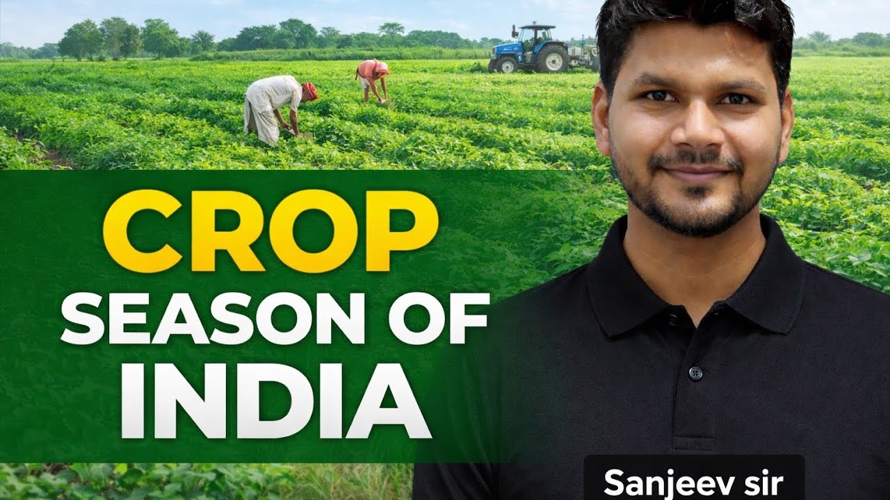 🌾 Crop Seasons of India | Kharif, Rabi & Zaid |By Sanjeev Sir #CropSeasonsOfIndia #CBSEClass10 #bpsc