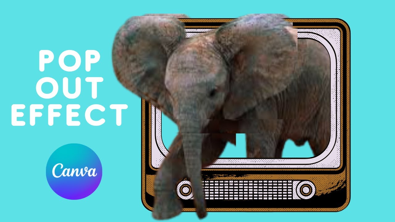 POP UP Effect in Canva | make your 3D  image pop out of a 2D image | so cool
