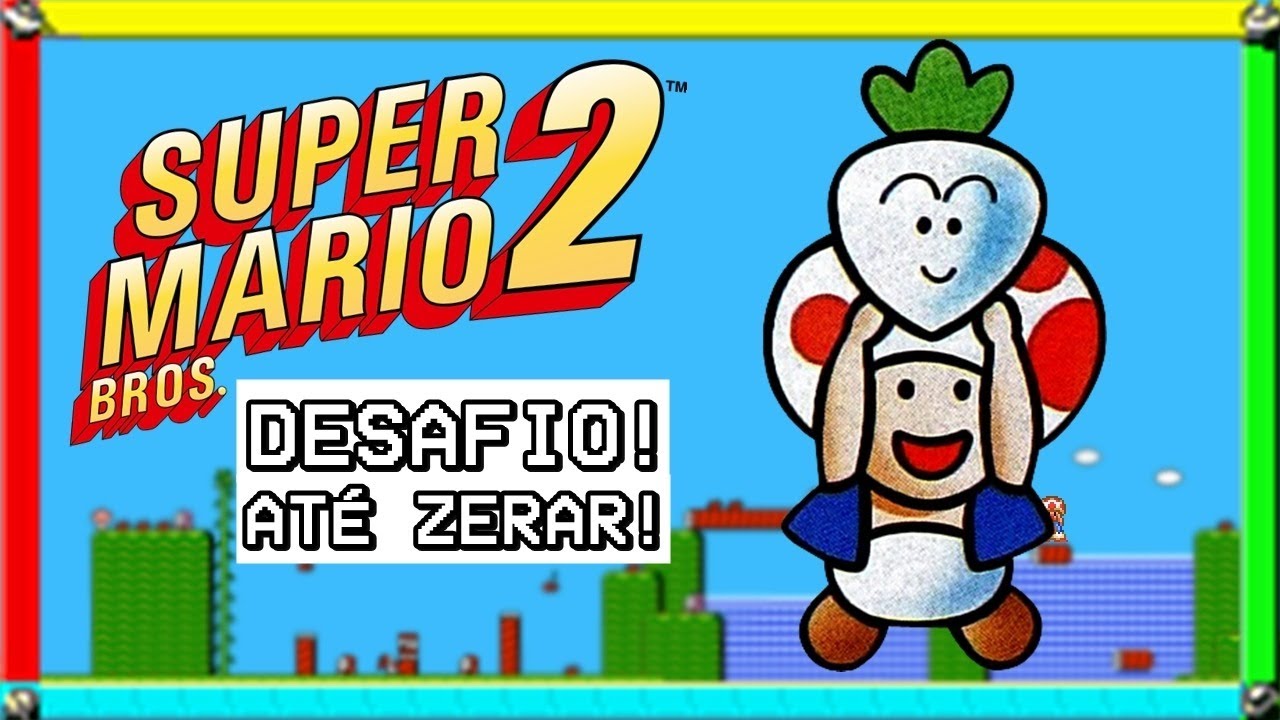DESAFIO DO INSCRITO! - Zerando Super Mario Bros. 2 só com o Toad! - Parte 1