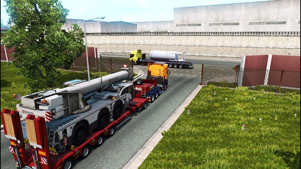 MAN TGX Euro 6 | Crane Transporting | Euro Truck Simulator 2 Gameplay | ETS 2 HD Gameplay