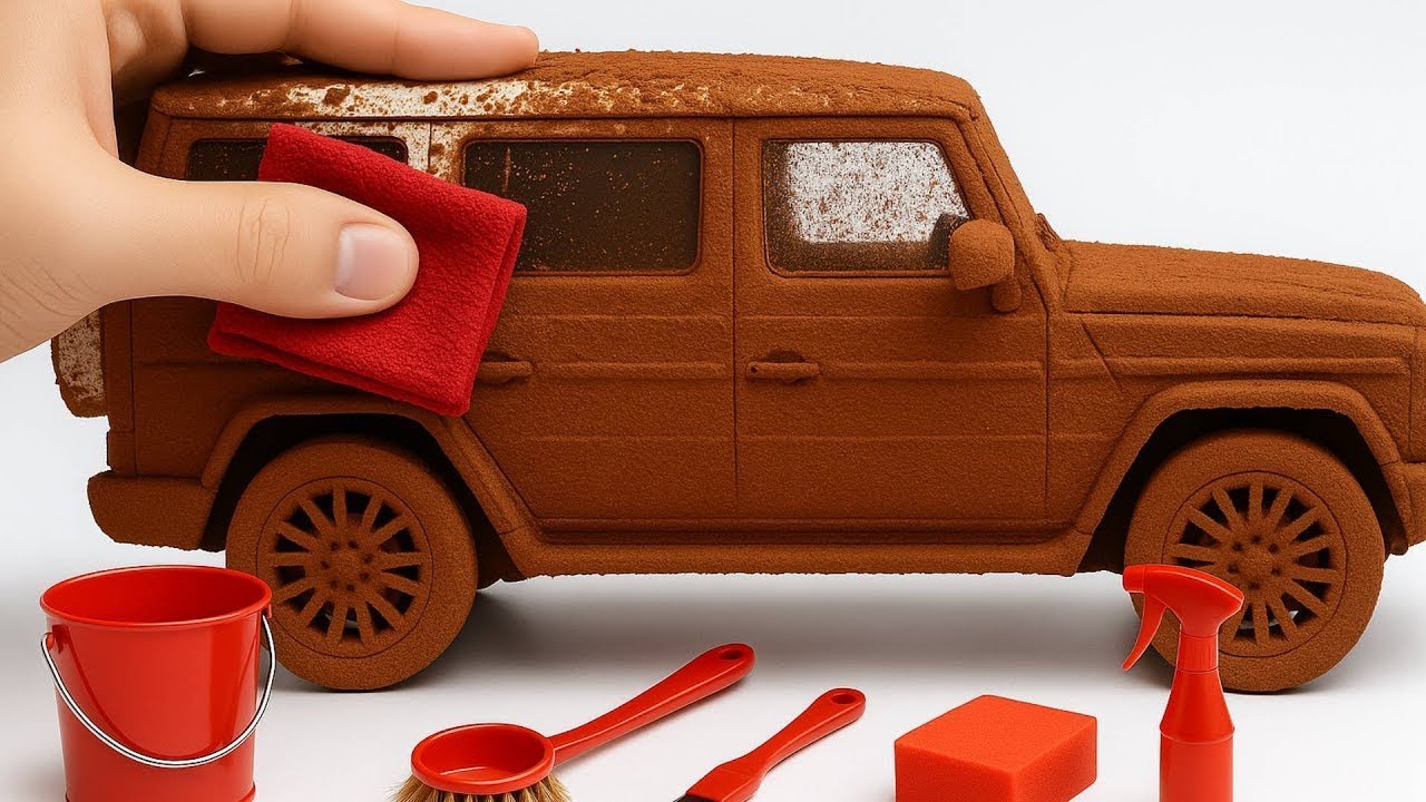 Super Realistic Cleaning of a 1:18 Mercedes-Benz G63 After a Wild, Mud-Soaked Off-Road Chaos