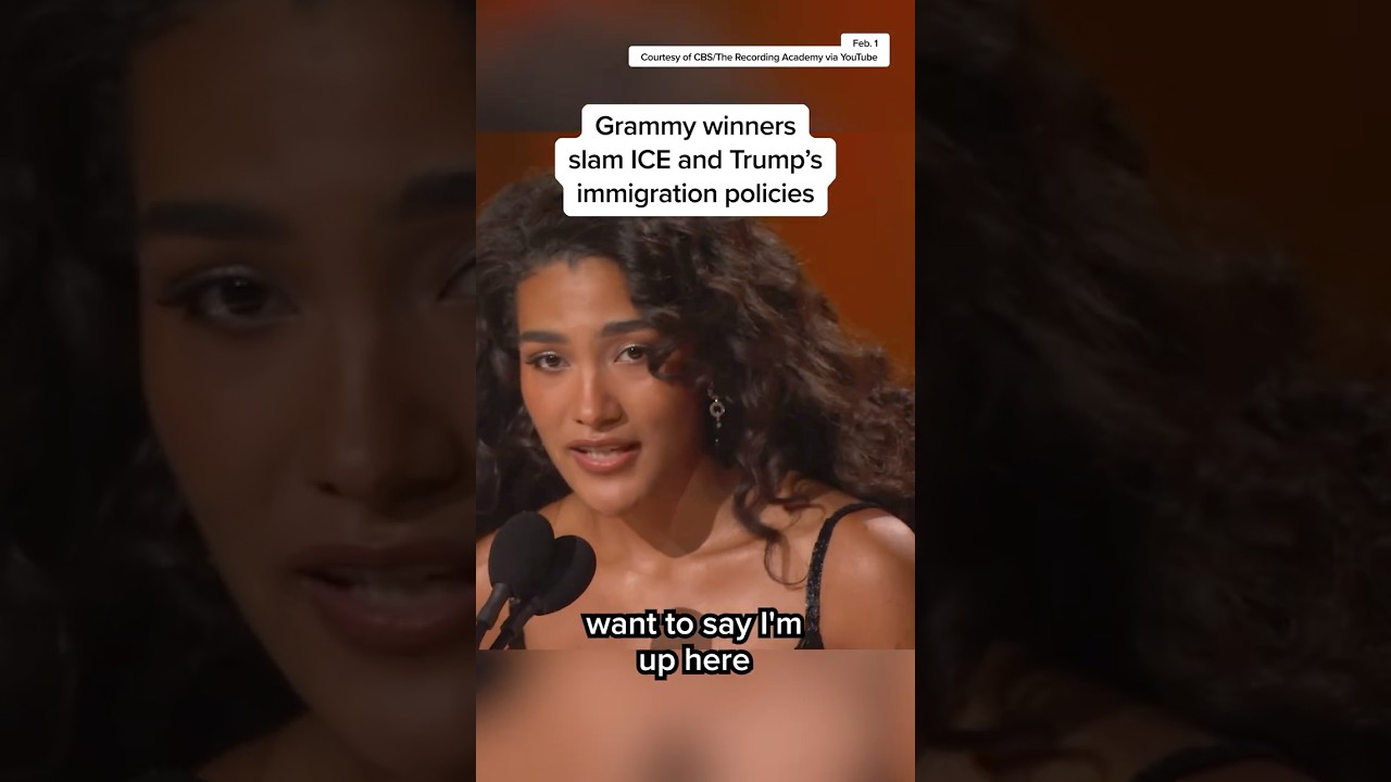 Grammy winners slam ICE and Trump's immigration policies