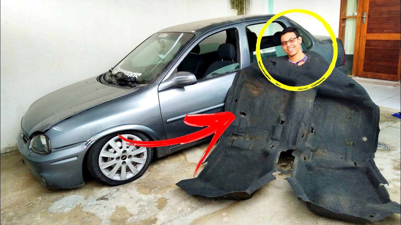 COMO TIRAR O CARPETE DO CORSA.