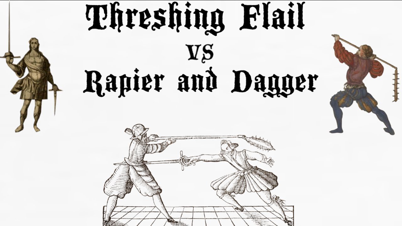 HEMA Sparring: Threshing Flail  / Warflail vs Destreza Rapier & Dagger