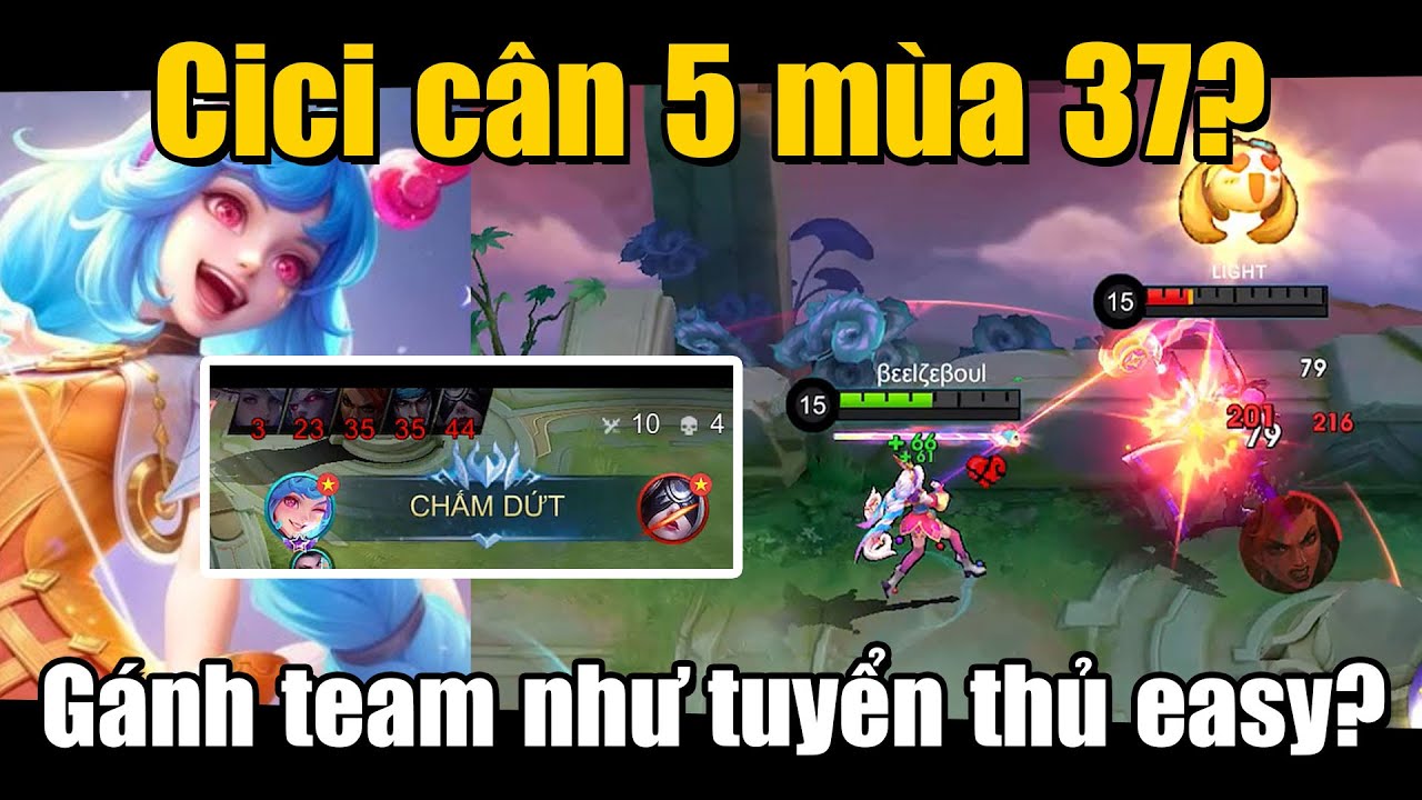 MLBB | CICI VÔ ĐỐI ĐƯỜNG EXP! 1 CÂN 5 GÁNH TEAM NHƯ TUYỂN THỦ GIẢI THẾ GIỚI?? | Tốp Mỡ