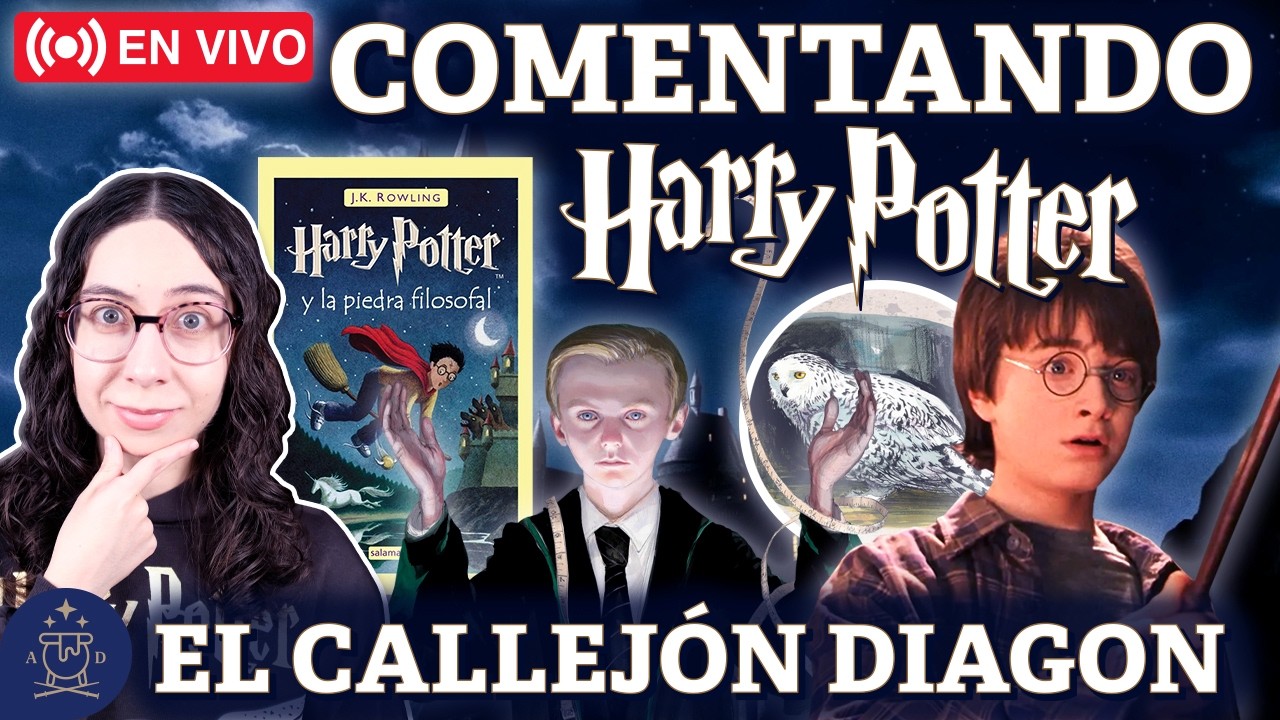 📚 Comentamos Harry Potter y la piedra filosofal | Capítulo 5: El callejón Diagon | Directo