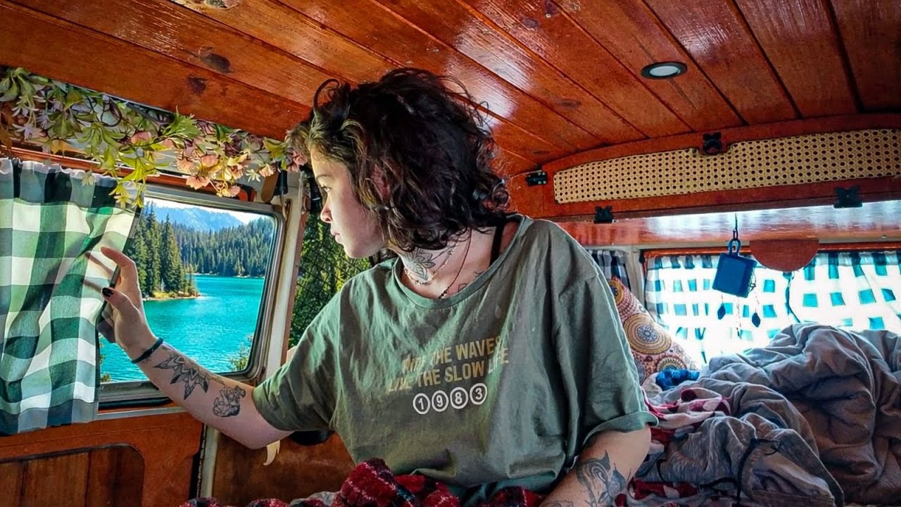 VW Bus Life in the Andes | Quiet Life in a Patagonian Village (Kombi Vanlife ASMR)