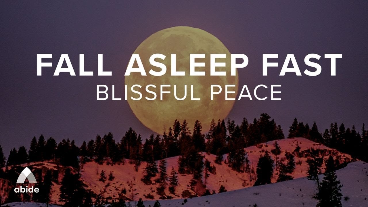 Guided Sleep Meditation to Fall Asleep Fast With Rain Sleep Music + Black Screen