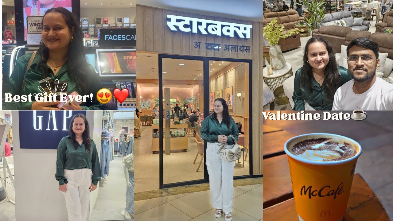 Mere husband ne kya gift diya😲?| Hamari Valentine Coffee date🤫| Best gift ever🎁🥰
