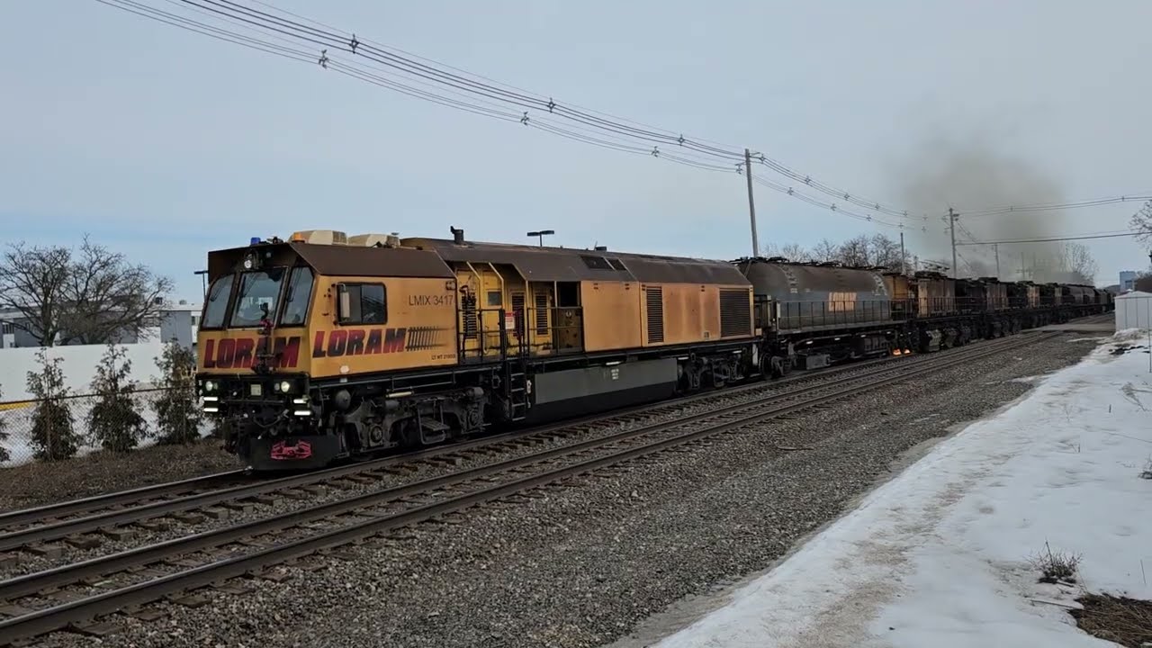 Loram Rail Grinder Westbound 