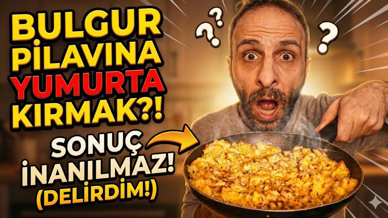 Bulgur Pilavına Yumurta Kırmak mı? Delilik Sandım Ama...( Türkçe ASMR Mukbang)
