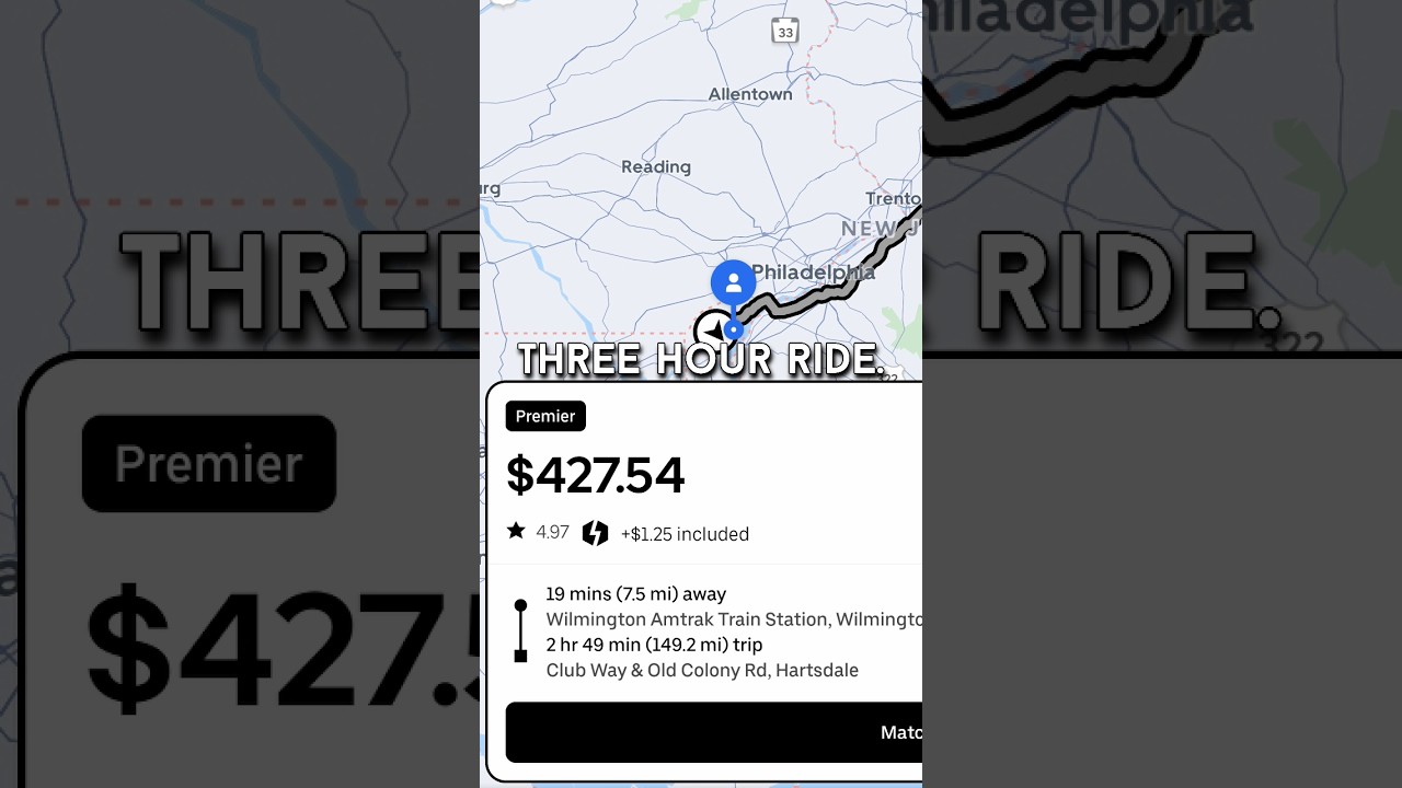 Самая ДОРОГАЯ поездка на Uber в жизни 🤯 