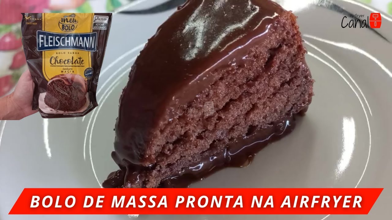 Bolo Massa Pronta na Airfryer - Bolo Fleischmann na Airfryer