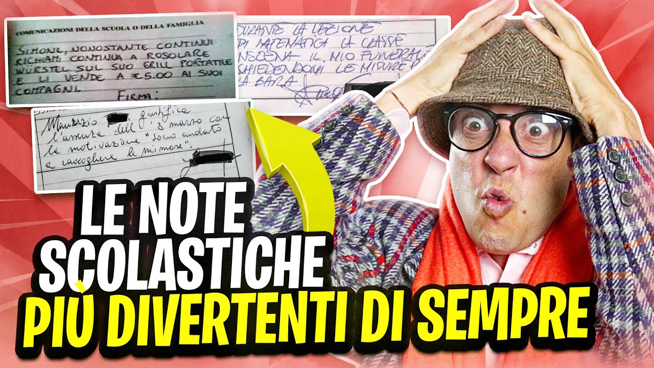 LE NOTE SCOLASTICHE PIÙ DIVERTENTI DI SEMPRE