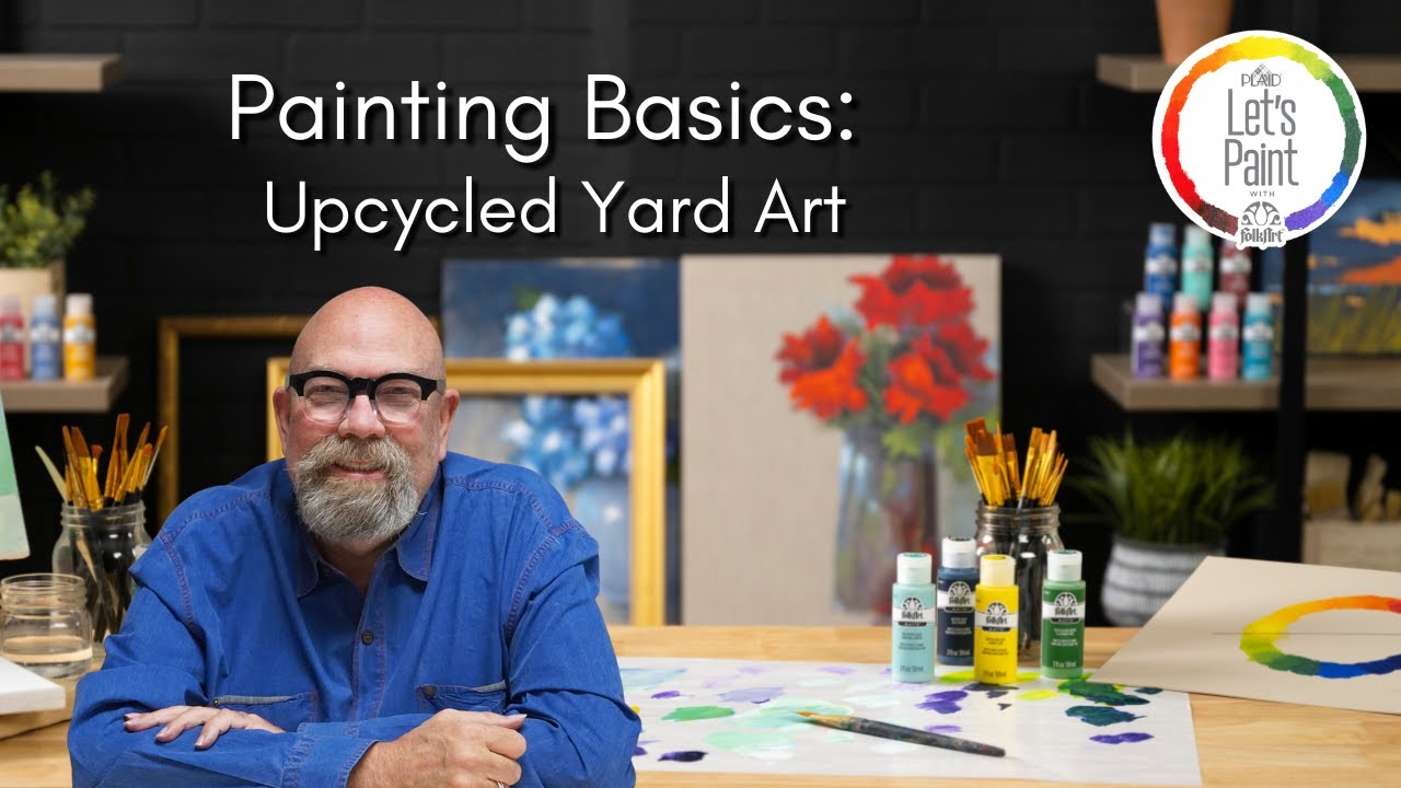 Painting Basics: Learn to Paint a Rustic Rooster Upcycled Yard Art