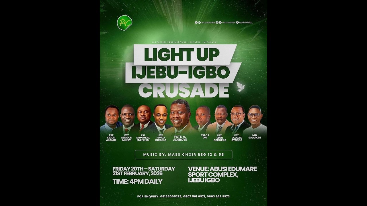 LIGHT UP IJEBU-IGBO MEGA CRUSADE 2026 || DAY ONE