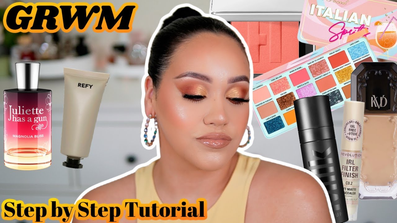 GRWM: SUNSET EYES USING TOO FACED ITALIAN SPRITZ EYESHADOW PALETTE | DETAILED MAKEUP TUTORIAL ❣️