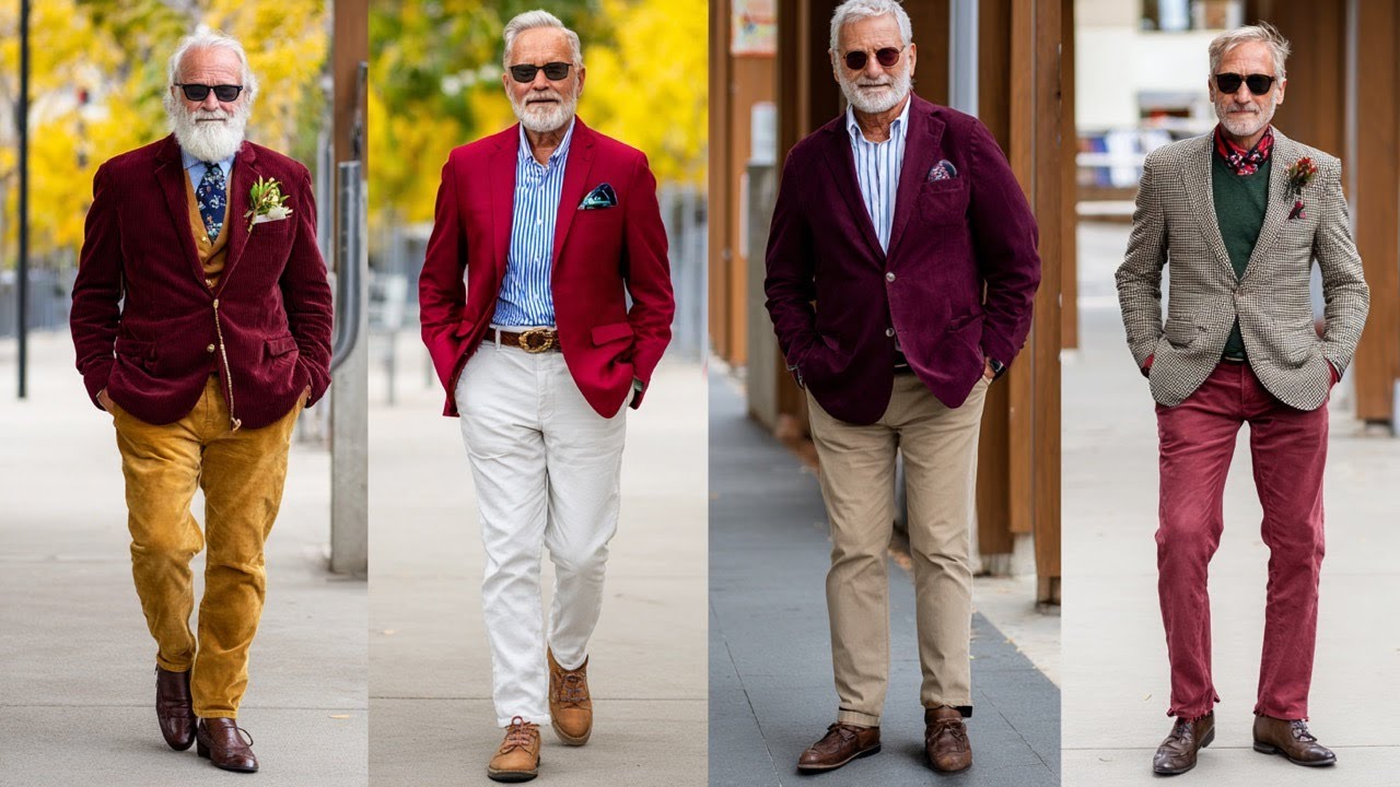 Holiday Season Chic | Elegant Red & Gold Christmas 2025 Outfit Ideas Created for Men Over 50