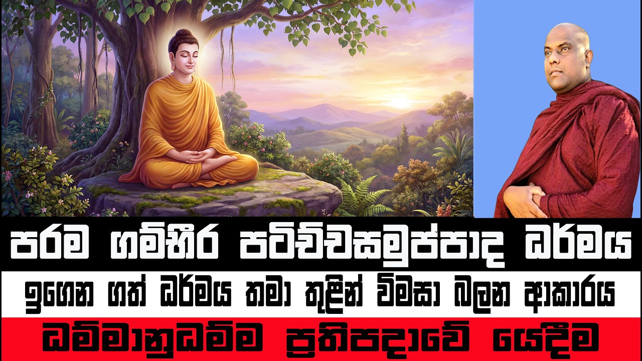පටිච්චසමුප්පාද ධර්මය | Galigamuwe Gnanadeepa Thero #Bana #darmadesana #suthradeshana #jathakakatha