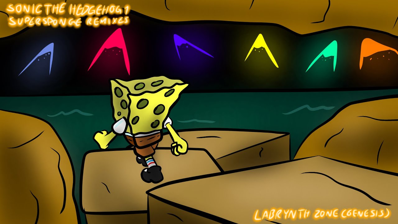 Sonic The Hedgehog (1991) - Labyrinth Zone (Genesis) (SpongeBob Supersponge Remix)