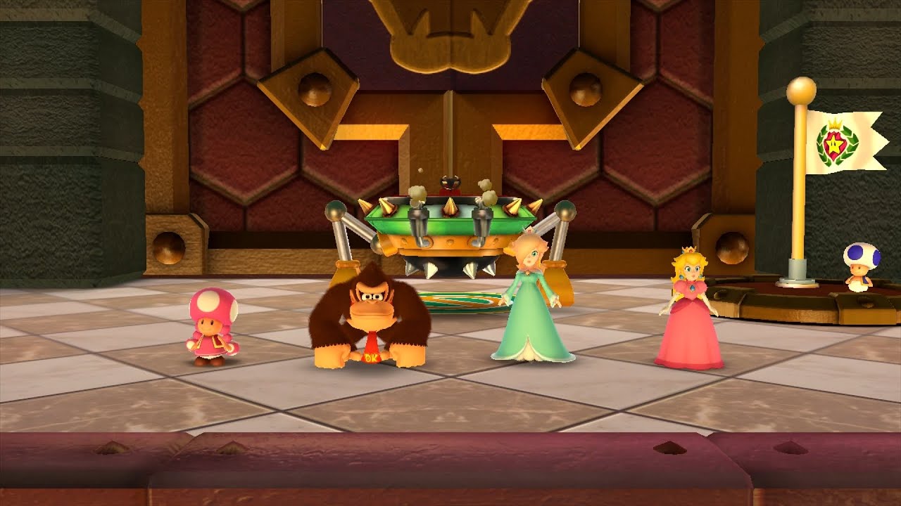 Mario Party 10 Mario Party #585 Peach vs Rosalina vs DK vs Toadette Chaos Castle Master Difficulty