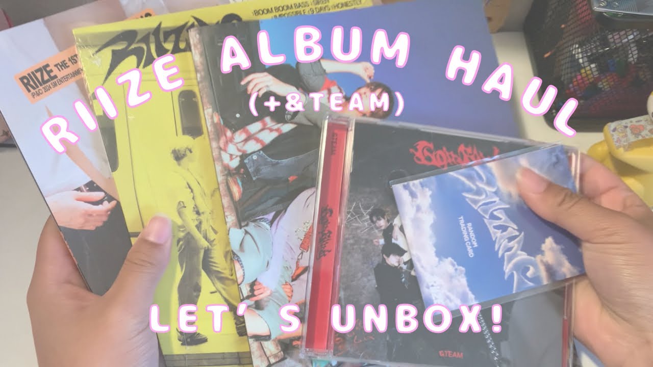 RIIZE ALBUM HAUL (+ one &team album LOL) yap with me while I unbox albums and organize my binder!
