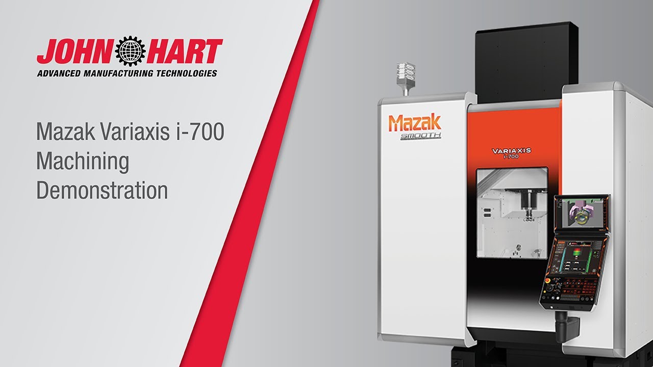 Mazak Variaxis i-700 machining demonstration