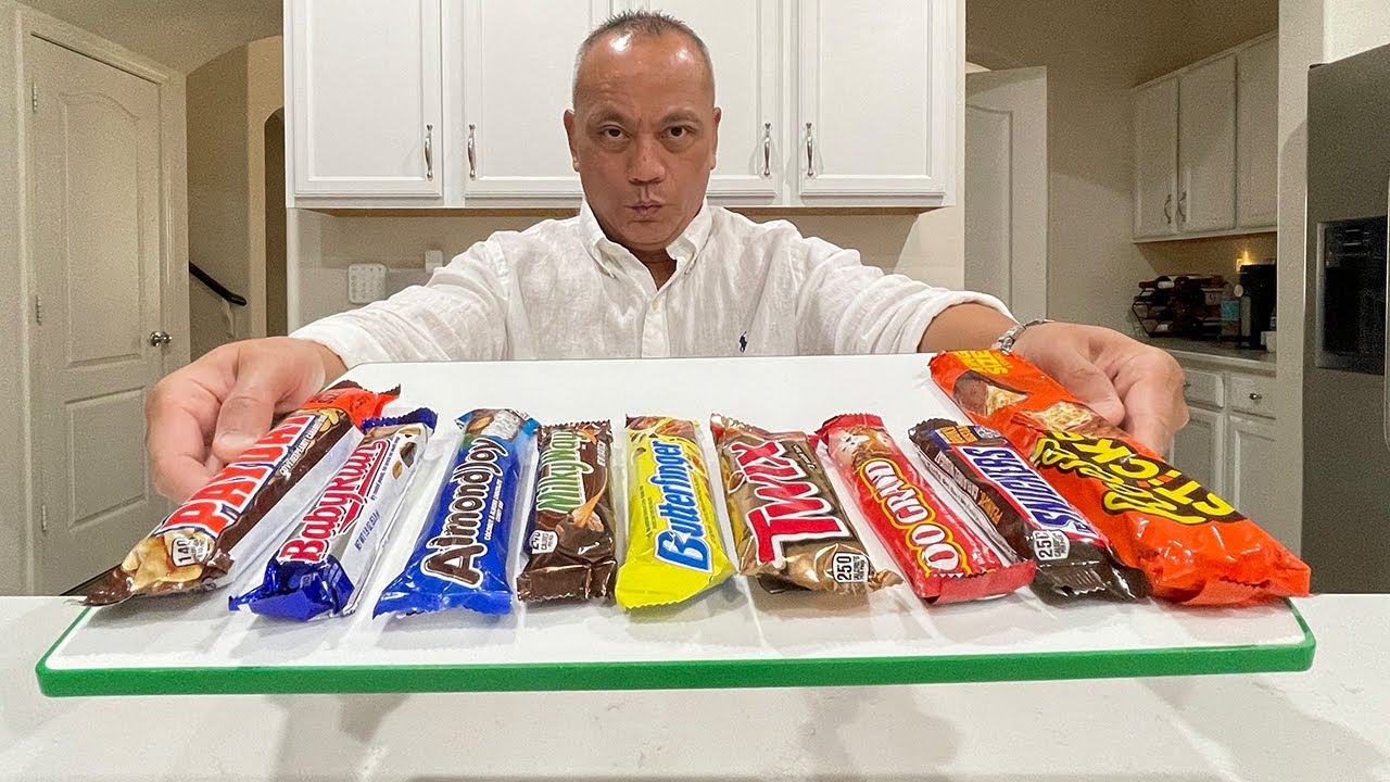 👂 ASMR MOST POPULAR CANDY BARS (9 BARS!) AND EATING SOUNDS 👂 FULL VIDEO 👂 #asmr