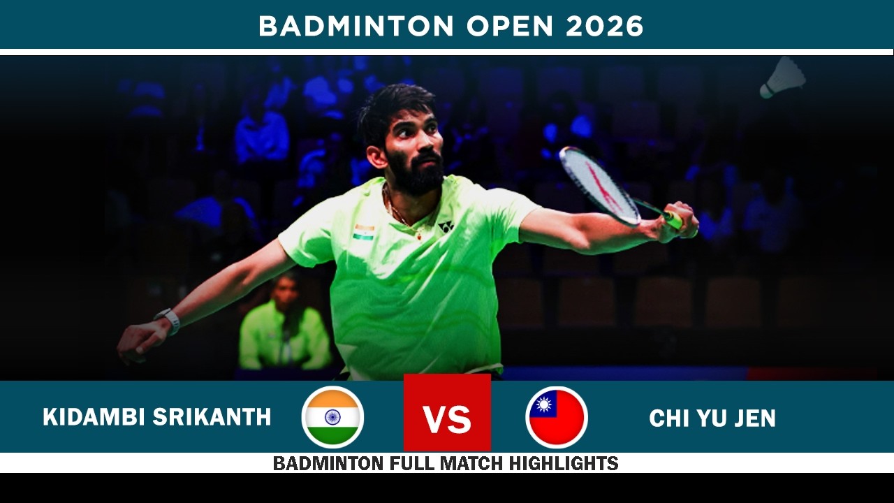 Kidambi Srikanth vs Chi Yu Jen China Masters 2026 Badminton R32