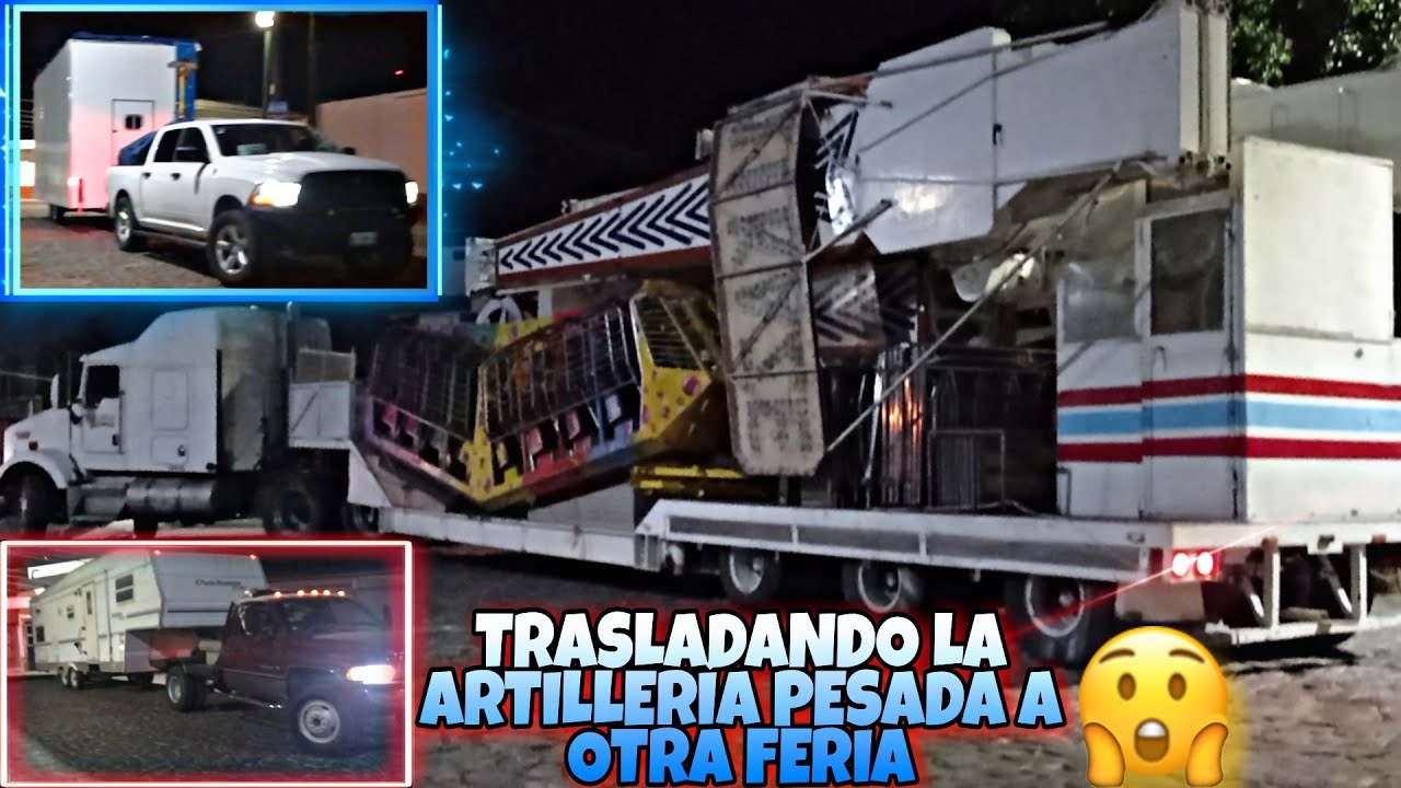 TRASLADANDO EL JUEGO MECÁNICO KAMIKAZE DE ATRACCIONES VEGA A OTRA FERIA / ASÍ SE TRASLADA UN JUEGO