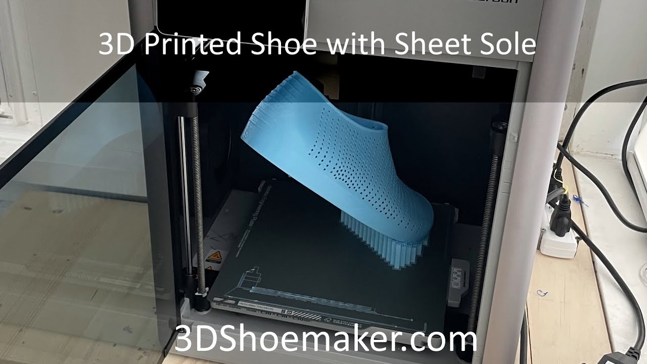 3D Printed Shoe with Sheet Sole