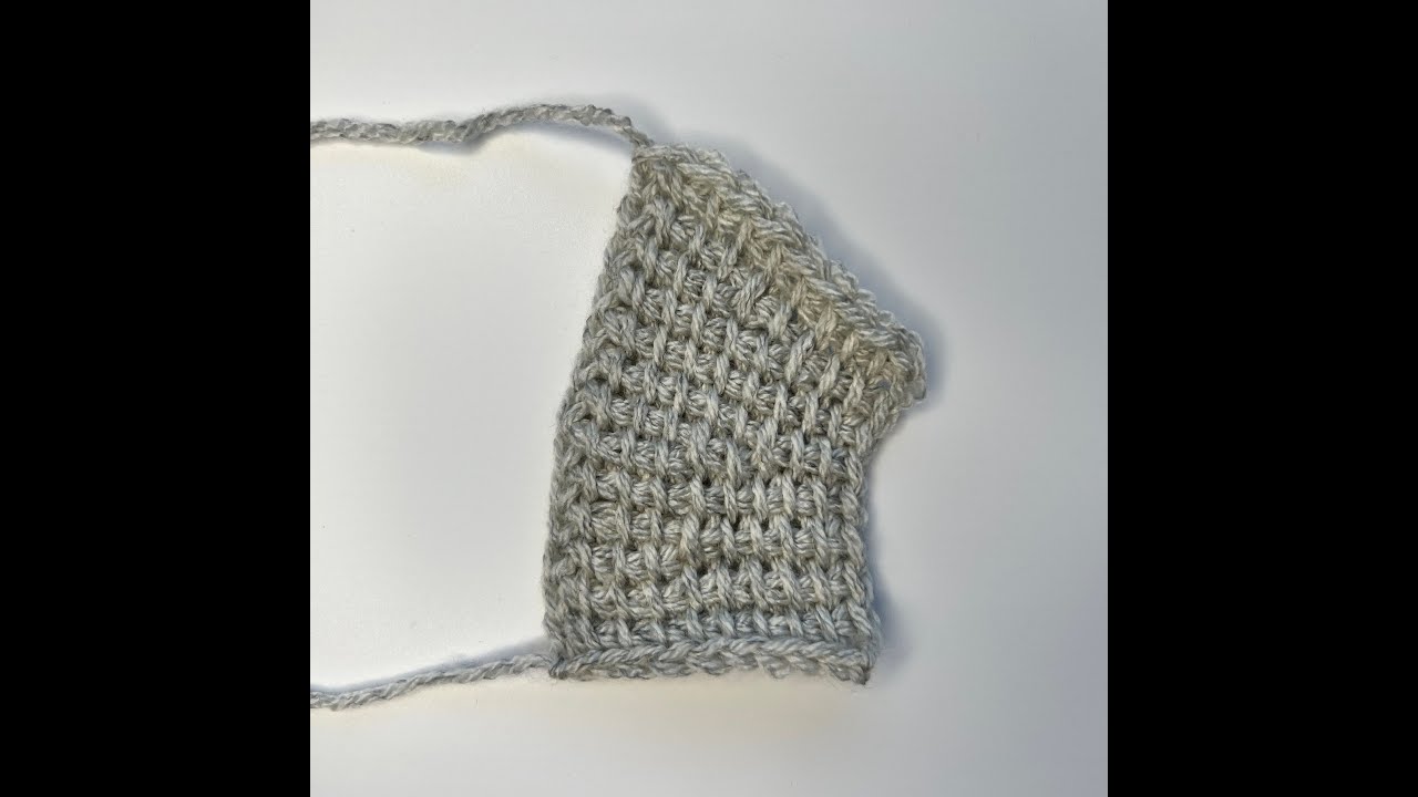 Return pass short rows in tunisian crochet