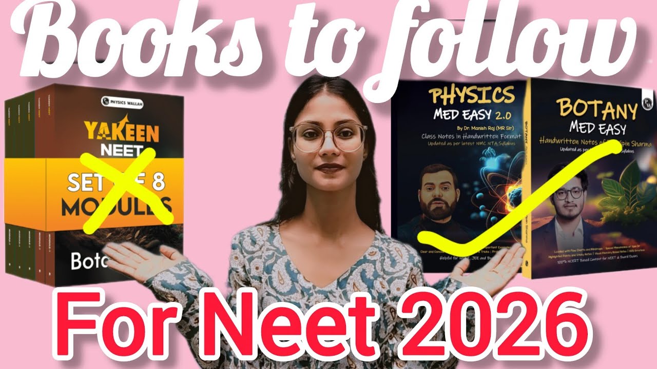 Books You Must Follow for NEET 2026‼️ Toppers&rsquo; Recommended Booklist🔥