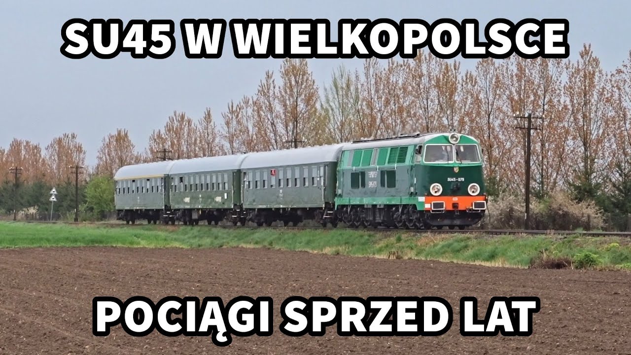 Pociągi osobowe sprzed lat. Historyczna SU45-079 odwiedziła Wielkopolskę