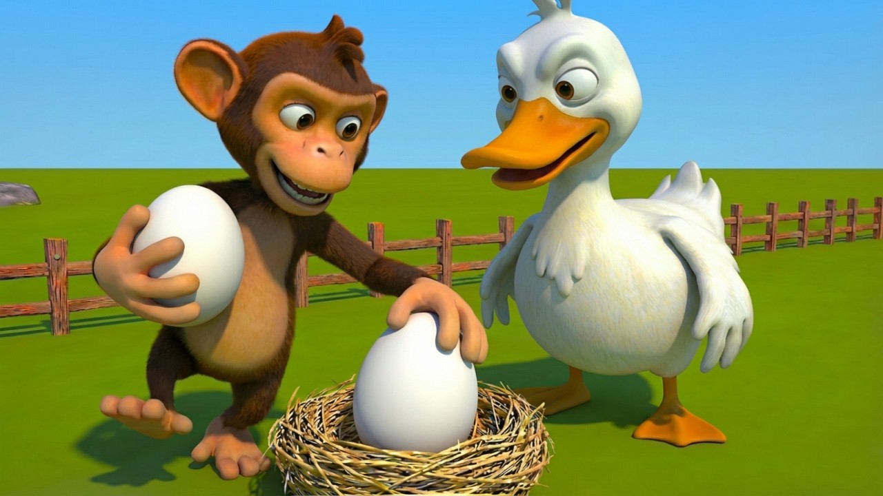 Oh No! Naughty Monkey Robs Eggs 🐒🥚 | Old MacDonald’s Farm & Police Rescue 🐥 #oldmacdonald