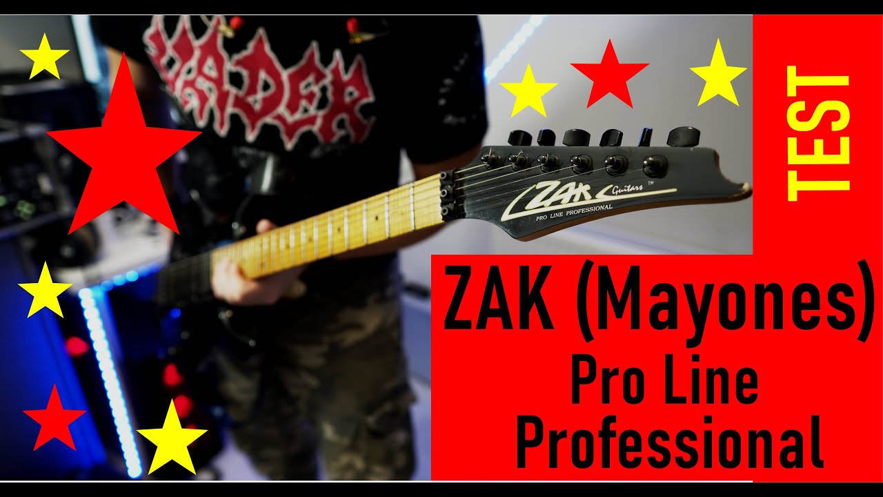 ZAK Mayones Gitara z lat 90 siątych TEST